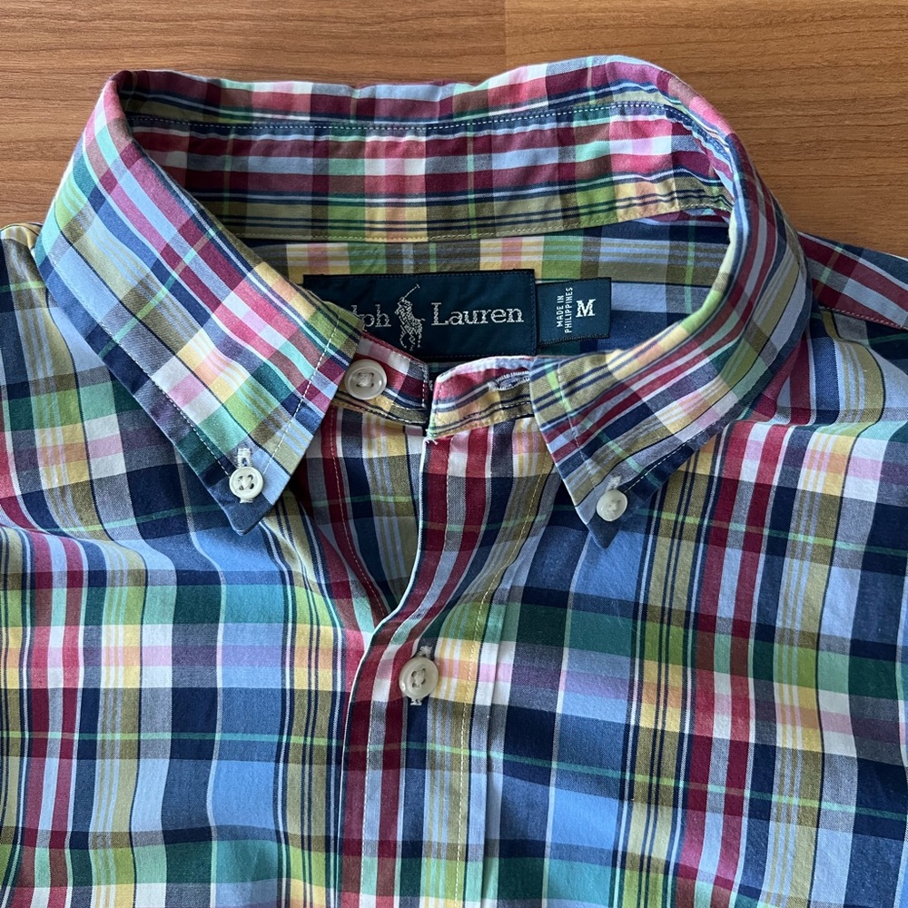 Ralph Lauren Mens Plaid Shirt M Button Down. - Picture 9 of 9